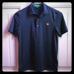 Masters kids golf shirt M 10-12 Navy blue,